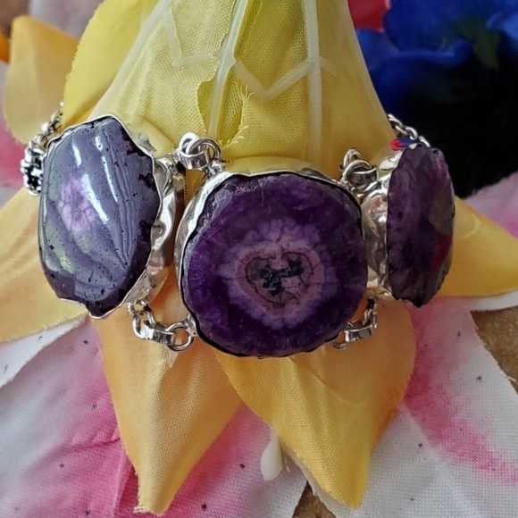 Jewelry - 💜 PURPLE SOLAR QUARTZ BRACELET - Improves the connection to spirit and harmony
